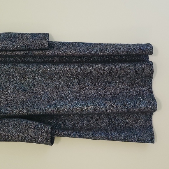 Clara Sun Woo Tunic Top Women Medium Multicolor Cold Shoulder Lagenlook Sparkle - Picture 9 of 14